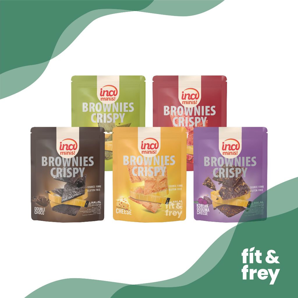 

INA MINIS Brownies Crispy 35g - Gluten Free - Original / Cheese / Matcha / Mixberry / Korean Goguma Cheese
