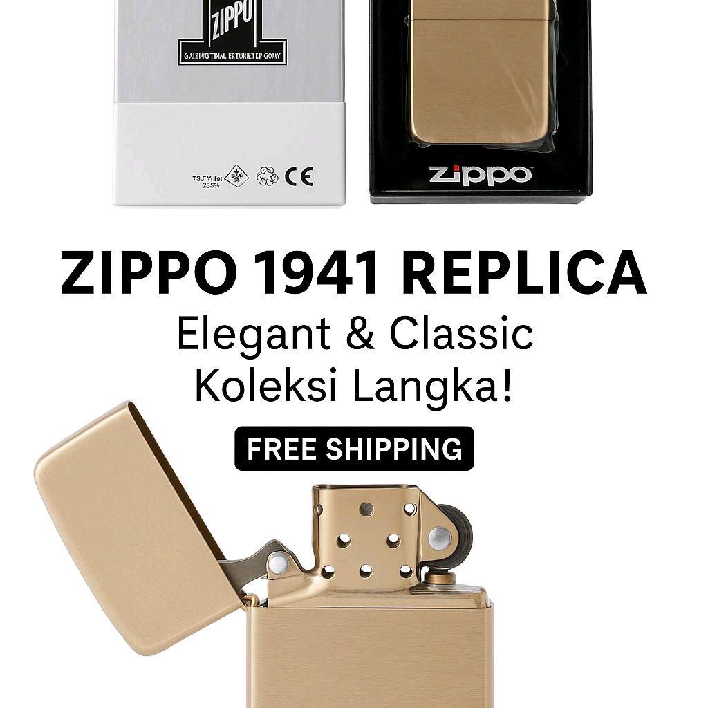 Zippo 1941 Replica Original – Elegant & Classic, Koleksi Langka