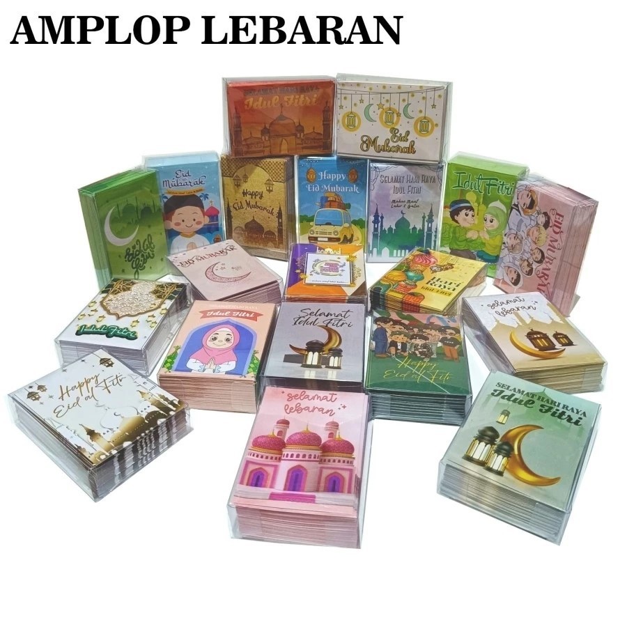 

Amplop Lebaran Isi 50 Pcs Angpao Idul Fitri Karakter Kertas Premium Tebal Box Mika / Amplop Lebaran / ampau tempat uang / amplop lebaran unik / amplop lucu untuk lebara