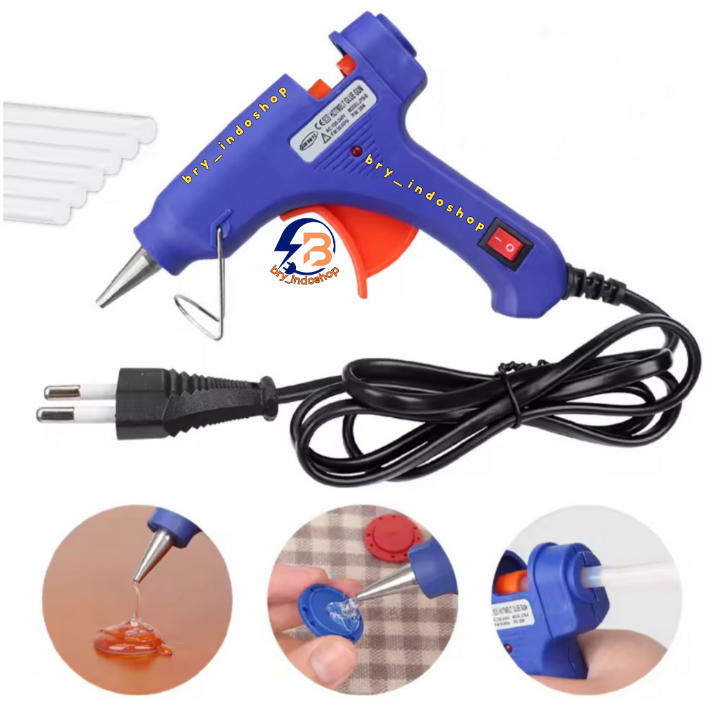 

Lem Tembak / Hot Melt Glue Gun On Off 20 Watt / Glue Gun Mini