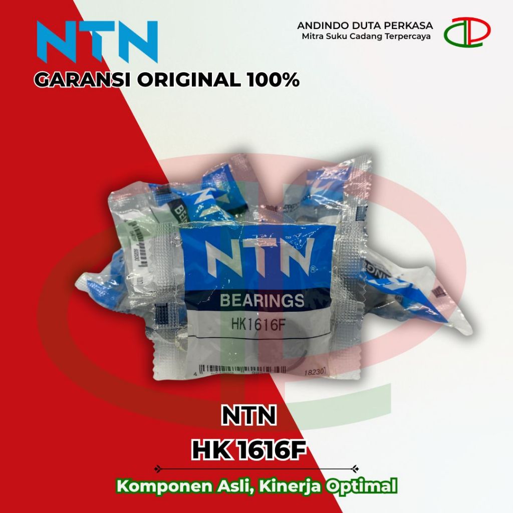 Bearing Bambu HK 1616 F NTN / Laher Bearing 16 x 22 x 16  / Needle Roller Bearing / Made In Japan