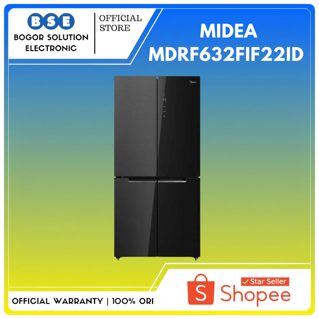 Kulkas Multi Door Midea MDRF632FIF22ID Kulkas Midea Smart Cooling Inverter