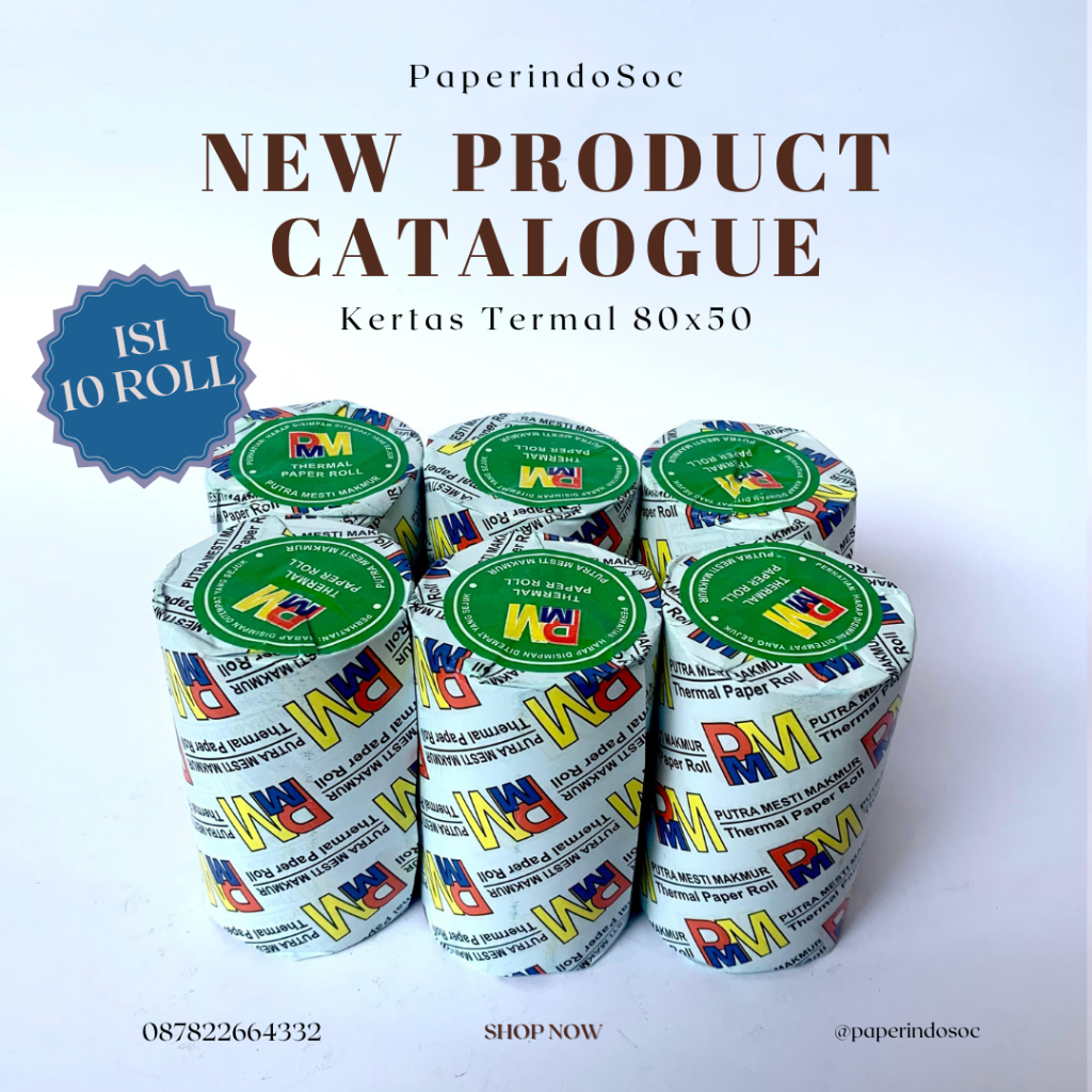 

PMM - Thermal Roll 80x50 Core 17 / Roll Struk PMM Premium