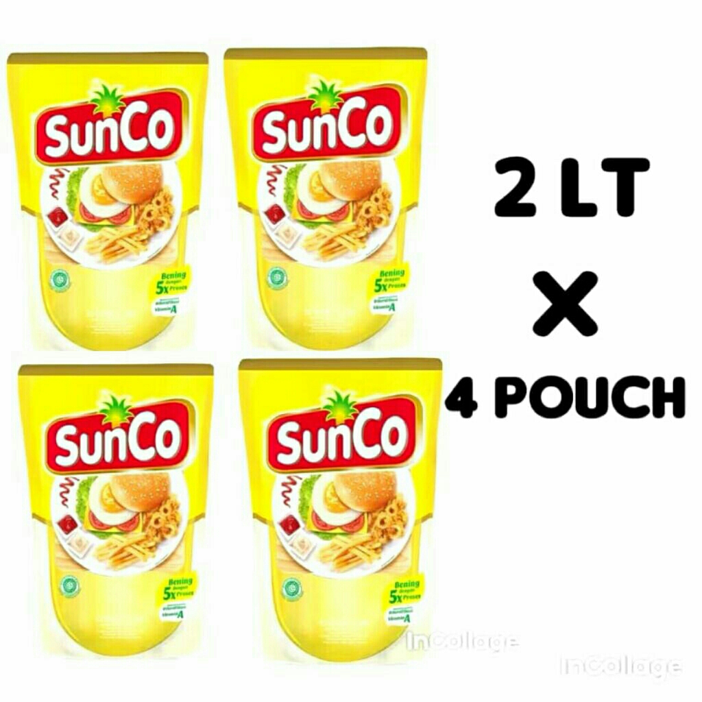 

Minyak goreng sunco 4x2 liter ready
