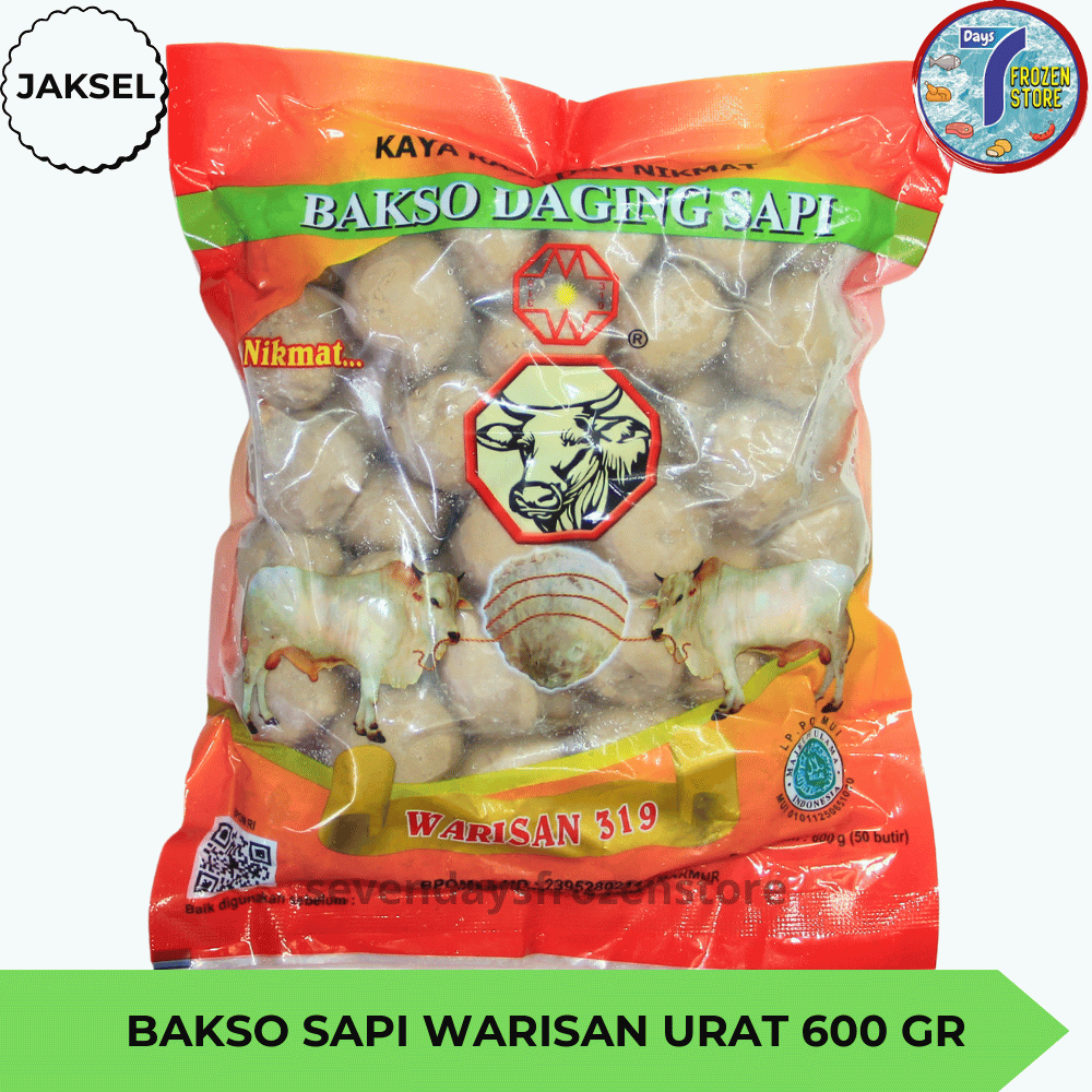 

Bakso Sapi Warisan Urat Isi 50 Kemasan 600 Gr
