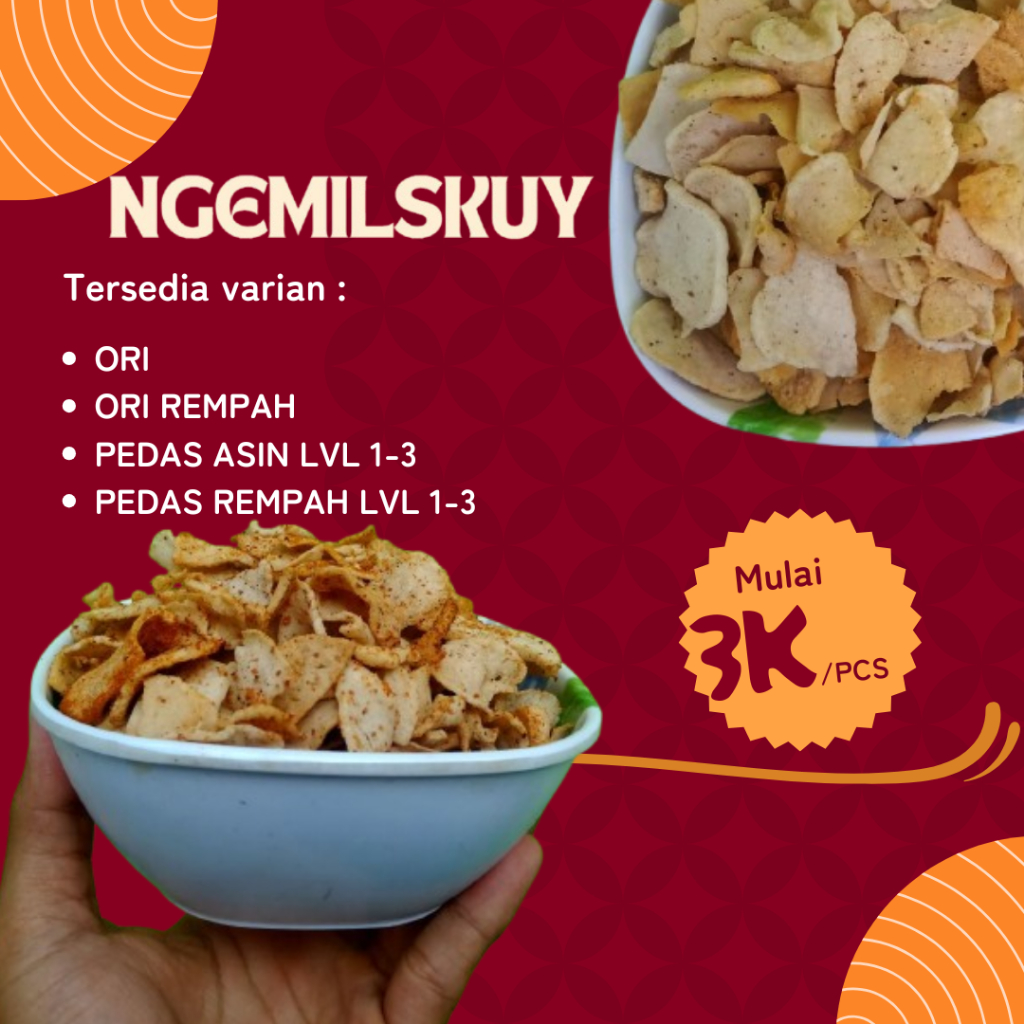 

BASRENG KEMASAN 35gr/45gr/100gr/250gr - CEMILAN KEKINIAN