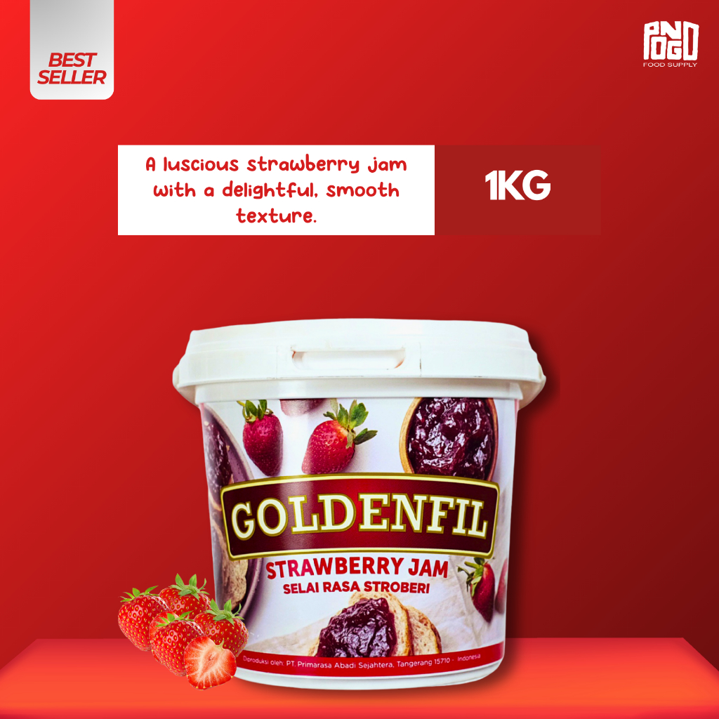 

GOLDENFIL STRAWBERRY JAM 1KG SELAI STRAWBERRY
