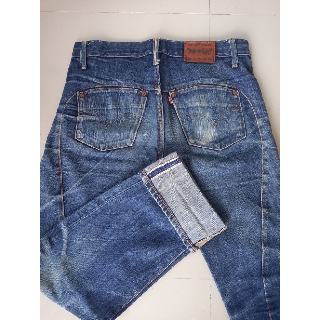 Celana levis 501 big E buffalo selvedge second