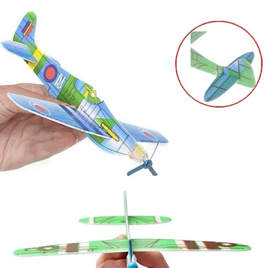 Pesawat Busa Mainan | Pesawat Gabus Flying Glyder Airplane