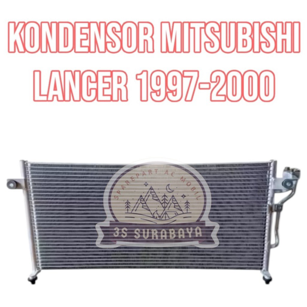 Kondensor Lancer 1997-2000 Mitsubishi Ac mobil Condensor (Baru/New)