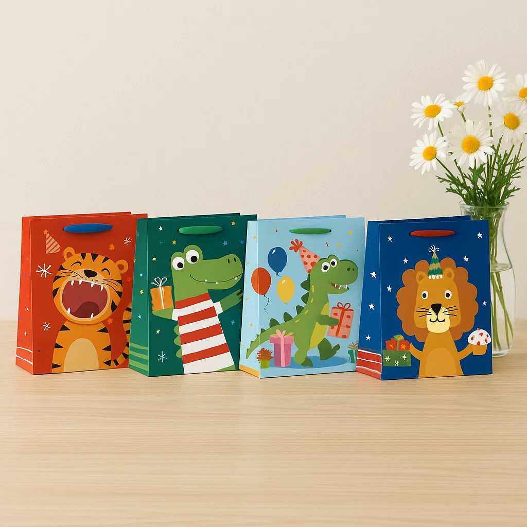 

Paper Bag Ulang Tahun Anak / Paper Bag Ultah Anak Karakter Lucu / Hampers bag / Gift Bag/ Paper bag Kado Hampers / Paperbag Motif Animal | AL01D4