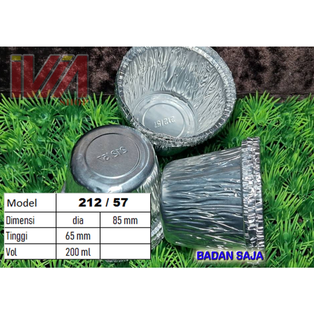 RX 212  ALUMUNIUM FOIL CUP ALUMINIUM ZUPPA SOUP