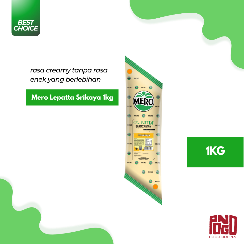 

MERO LEPATTA BAKERY CREAM SRIKAYA 1KG SELAI SRIKAYA RASAKAYA