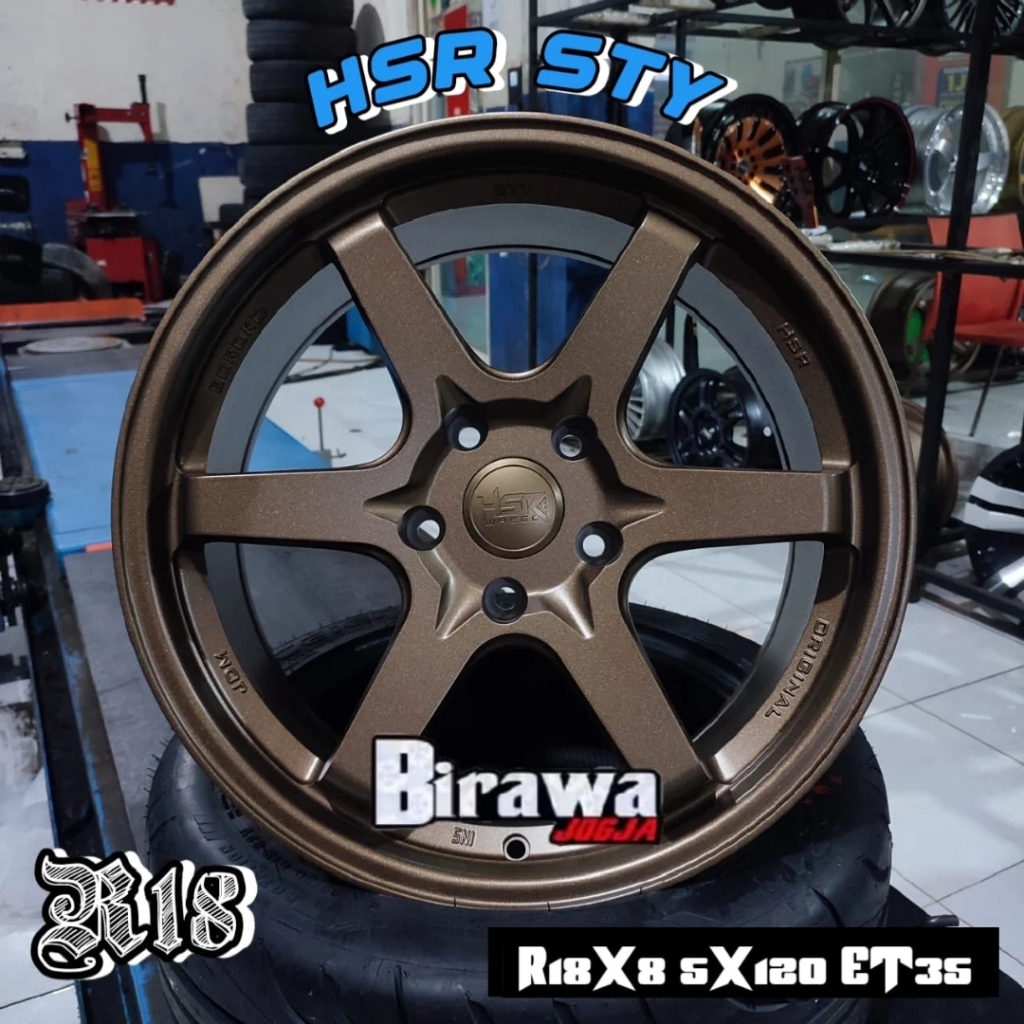 Velg Mobil HSR STY model TE37 Ring 18 lebar/8 ET45 Cocok Buat Mobil EXPANDER INNOVA RUSH CIVIC