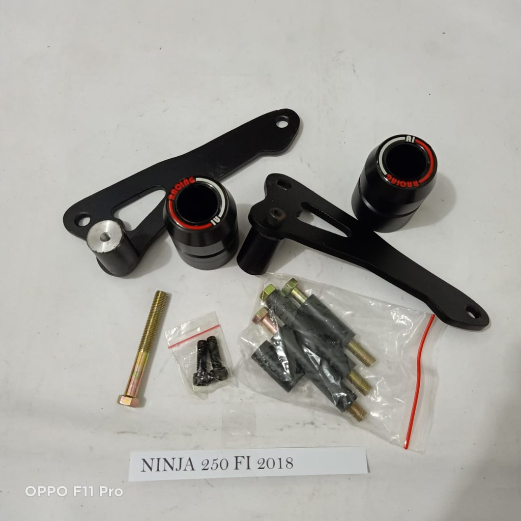 Frame slider ninja 250 fi 2018 penjaga body fairing ninja 250 fi 2018
