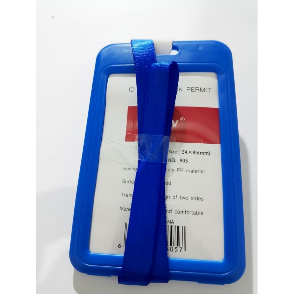 

Name Tag Id Card Transparant Gantungan Kartu Nama Plastik Vertical