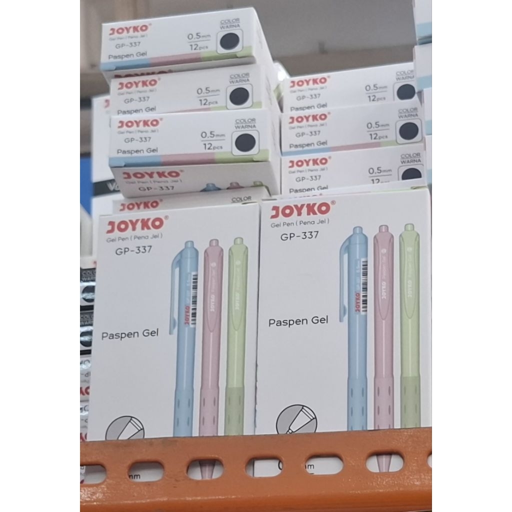 

Pulpen Joyko Paspen Gel Pen GP 337 0.5mm (1 lusin)