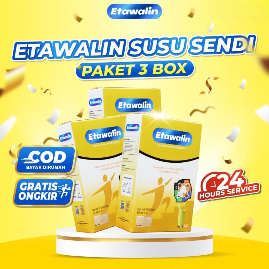 

- Paket 3 Box Susu Etawa Original Untuk Masalah Tulang Sendi dan Rematik