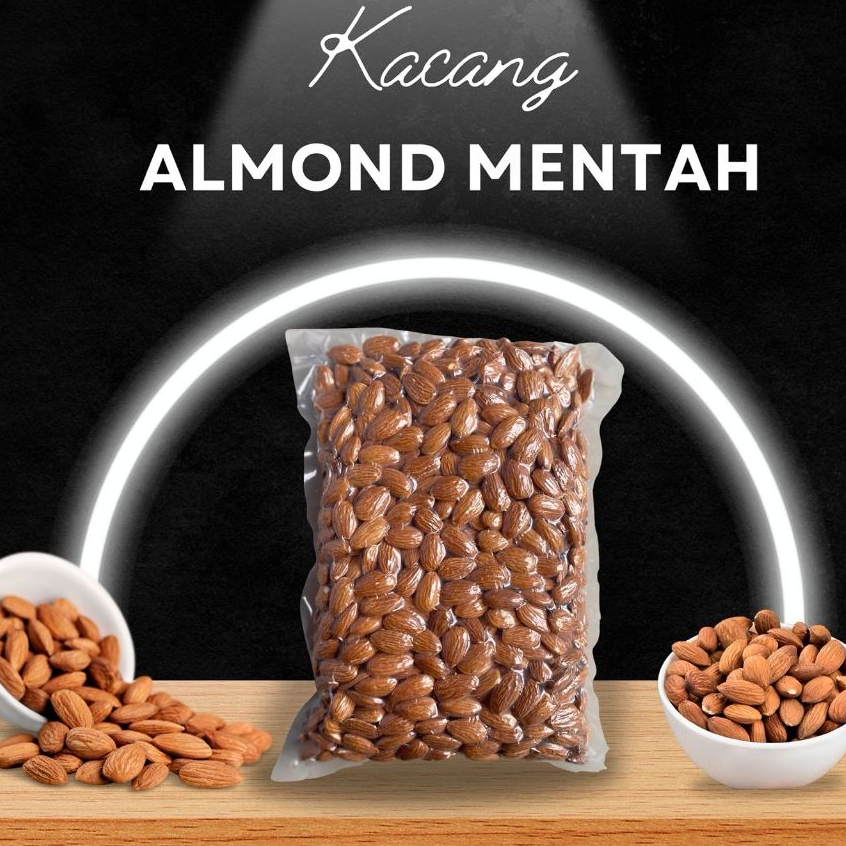 

Kacang Almon Mentah Natural Almond Supreme 27/30 250 gram