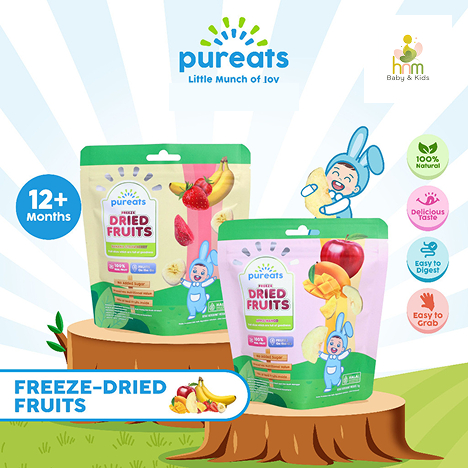 

Pureats Freeze Dried Fruits - Snack Buah Kering Balita