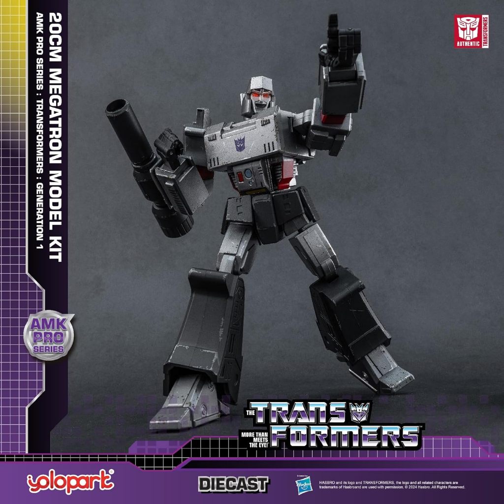 YOLOPARK Megatron Transformer,7.87Inch Transformers G1 Megatron Action Figure with Upgraded Weaponry