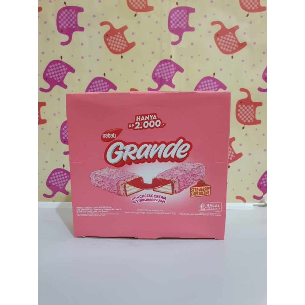 

Nabati Grande Strawberry Cheesecake 10 pcs X 22 gram