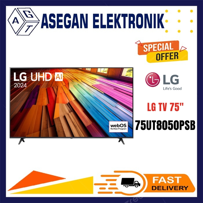 TV LG 75UT8050PSB SMART TV 75 INCH LED 4K UHD 75UT8050 75UT 758050PSB SMART TV LG 75 INCH