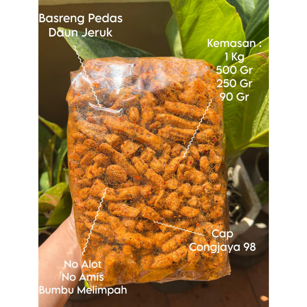 

Basreng Pedas Daun Jeruk – Congjaya 98 | Viral! [250gr/500gr/1kg]