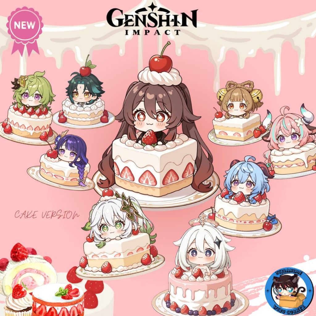 NEW VERSION GANTUNGAN KUNCI  AKRILIK GENSHIN IMPACT / PHONE STRAP GENSHIN IMPACT / GELANG GENSHIN IM