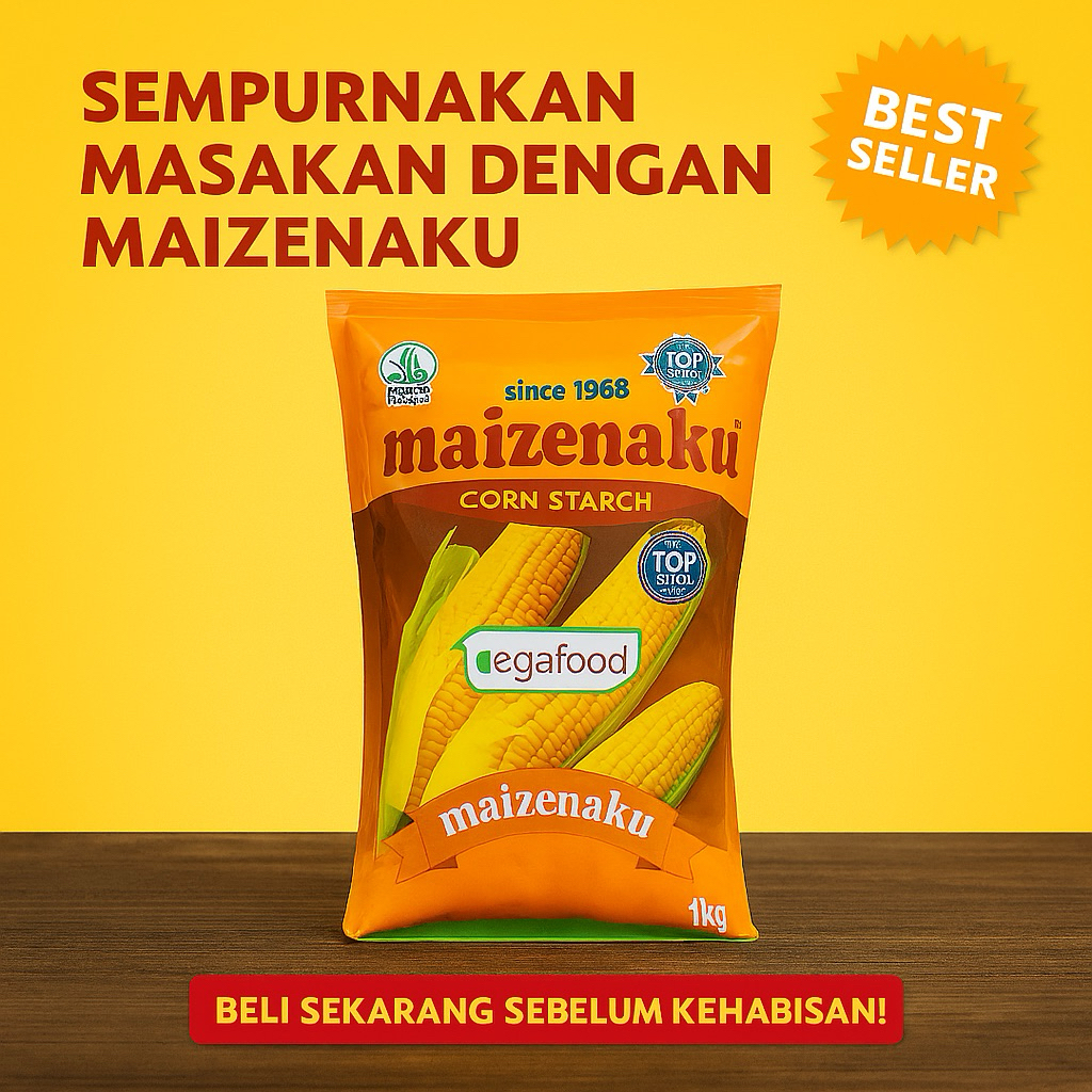

Maizenaku Tepung Jagung 1kg – Top Brand Sejak 1968