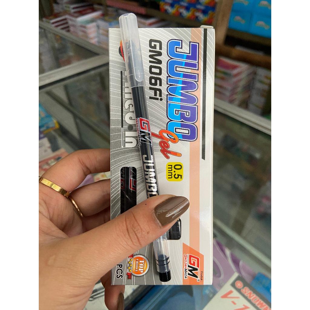 

TERBARU Pulpen gel gm jumbo per box 12 pcs