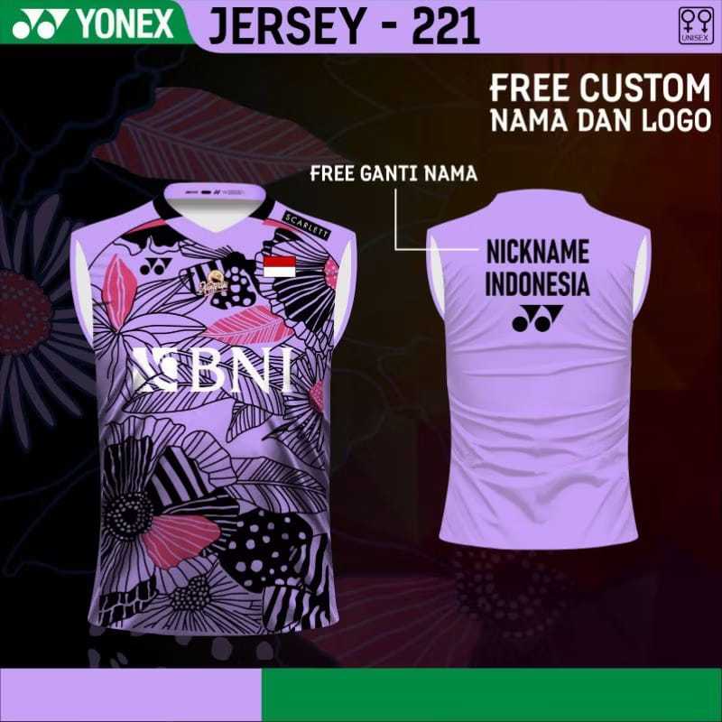 Jersey bulu tangkis minions singlet baju badminton kaos badminton pria wanita