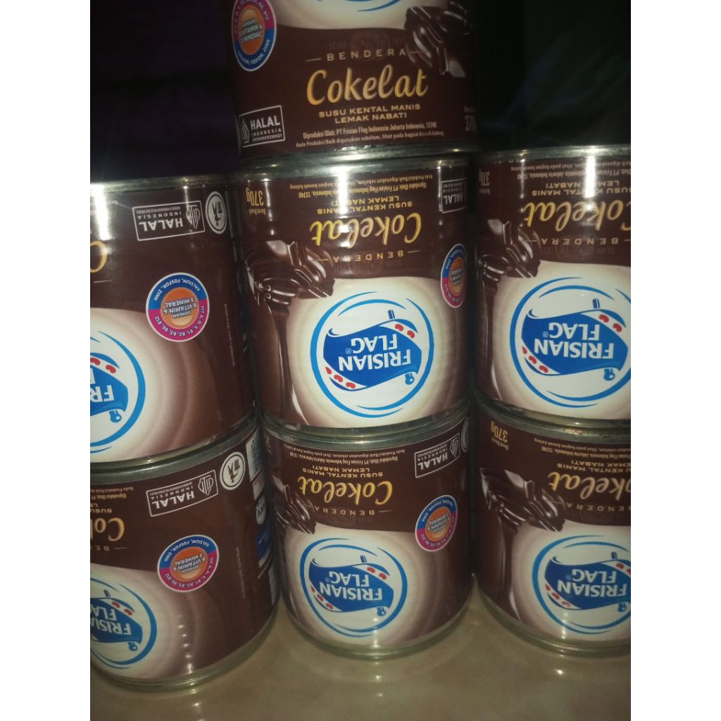 

Frisian flag Susu Kental Manis Bendera Cokelat 370g