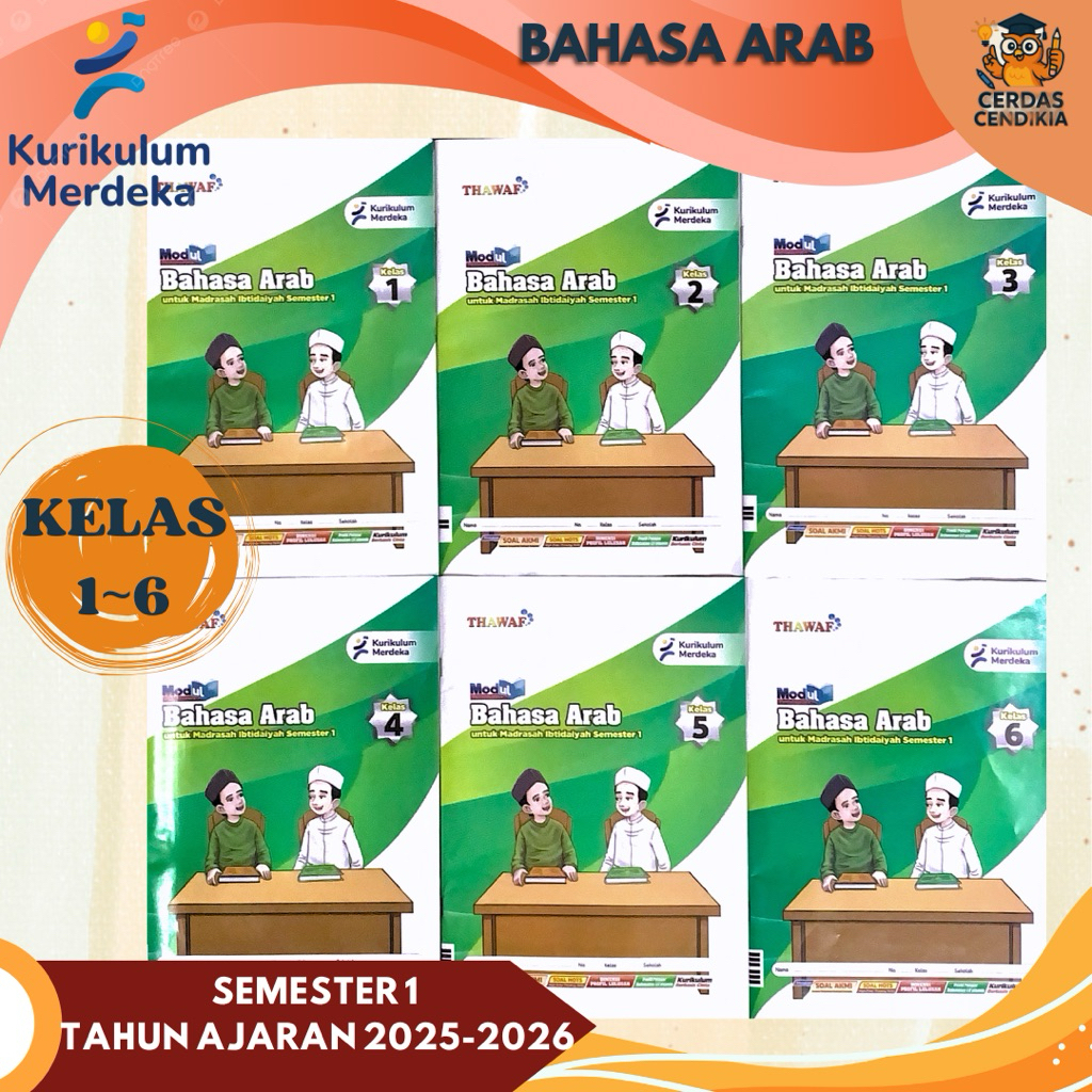 LKS THAWAF SD/MI BAHASA ARAB SMESTER 1 KELAS 1,2,3,4,5,6 T.A 2025/2026 KURIKULUM MERDEKA