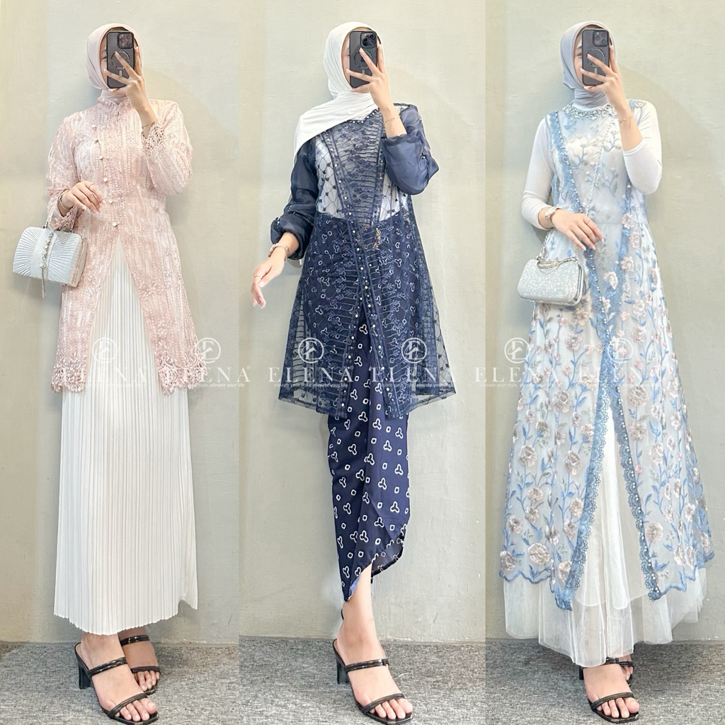 Outer brukat kondangan || outer brukat kekinian || outer brukat wisuda