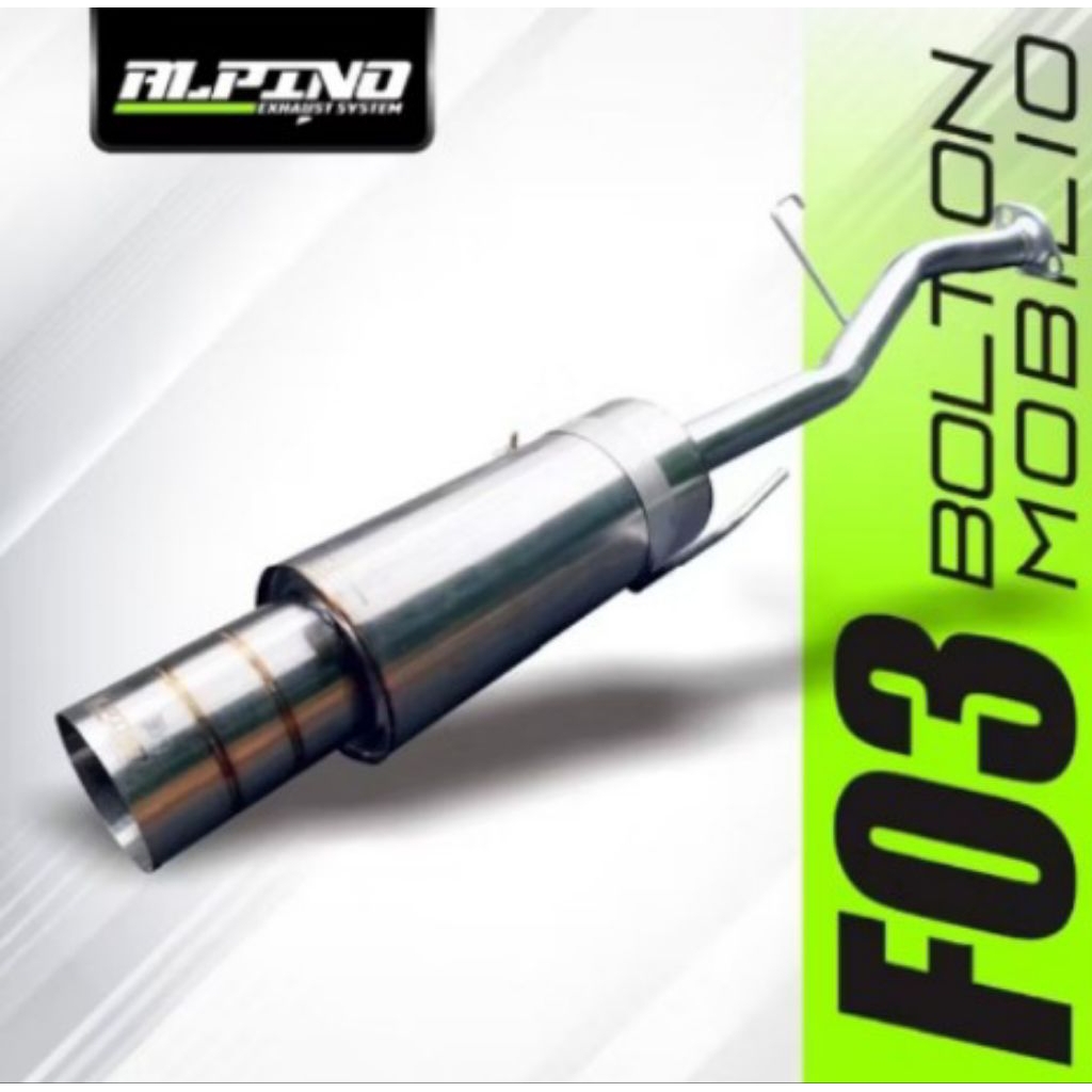Knalpot Bolt on Mobilio Muffler Alpino