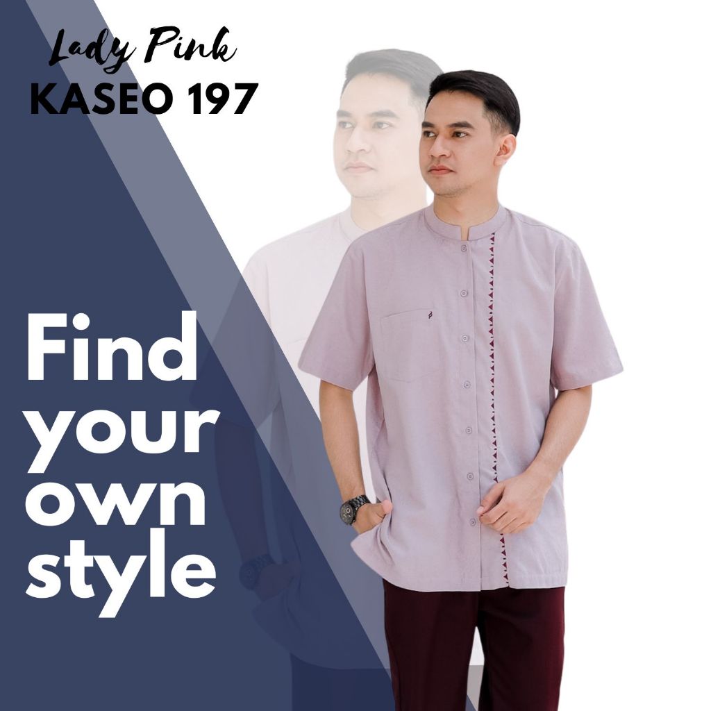 KOKO PRIA Lengan Pendek SEPLY Kaseo 197 Lady Pink