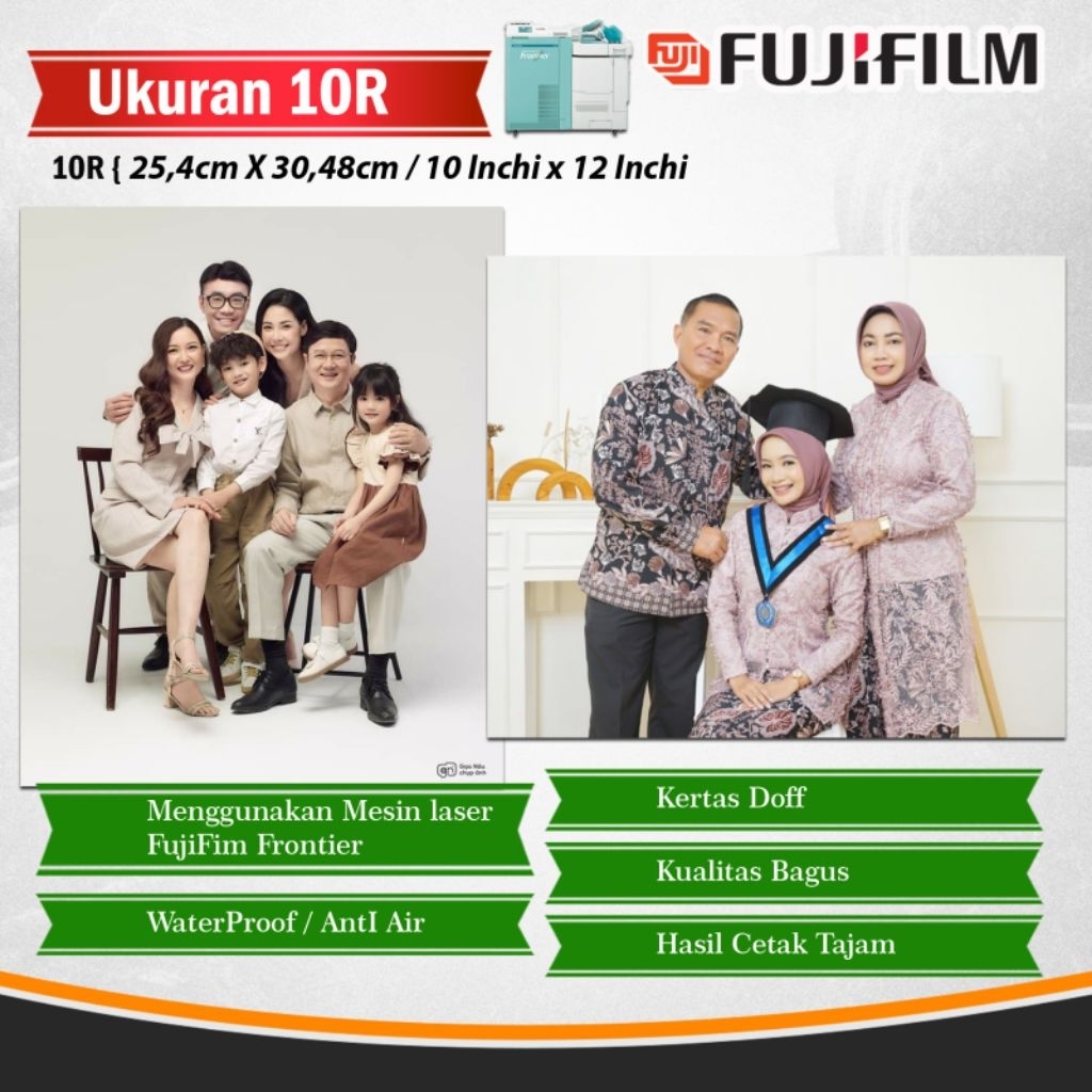 Cetak Foto Photo 10r atau 12 inch FujiFilm Professional Digital Lab Berkualitas