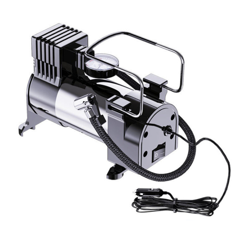 【 terkini 】Paket kompresor Mini Power Listrik 12v kompresor mini Plus adaptor 16 silinder pompa Ban 