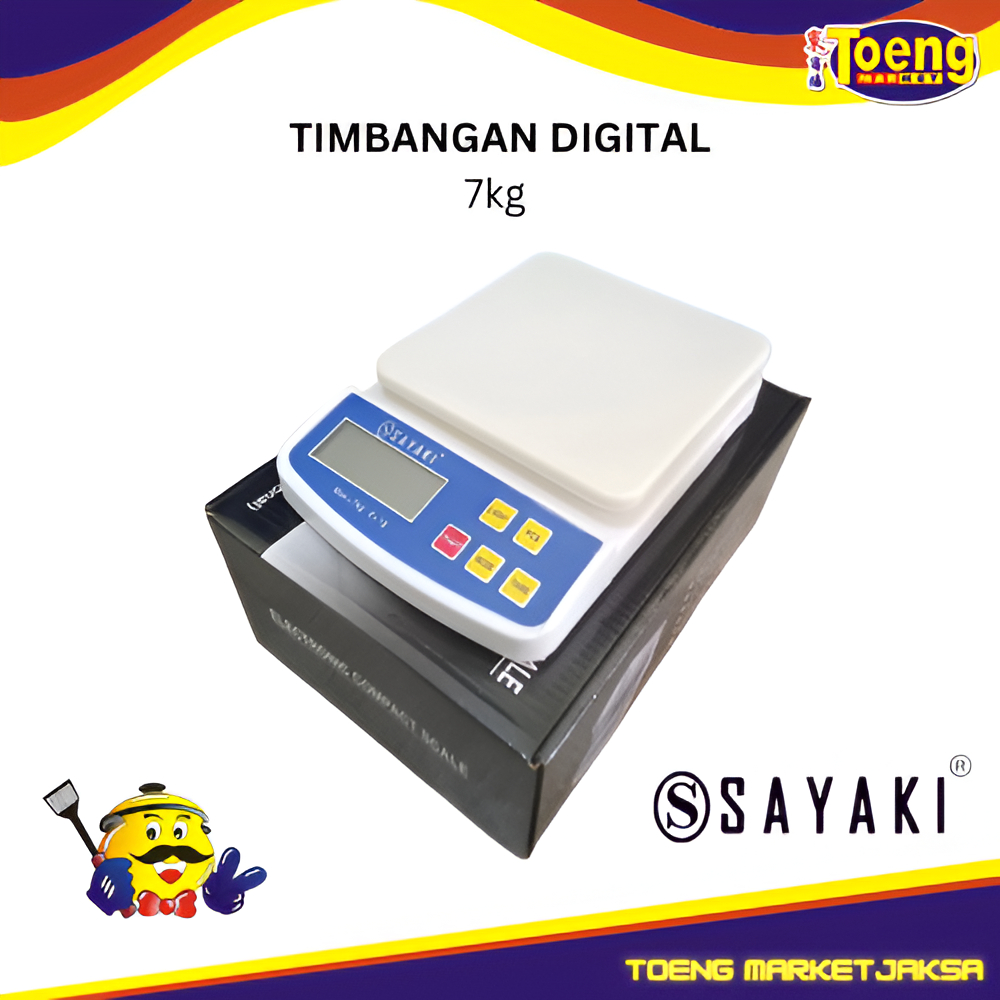 Timbangan Dapur Sayaki - TIMBANGAN DIGITAL 7kg SAYAKI