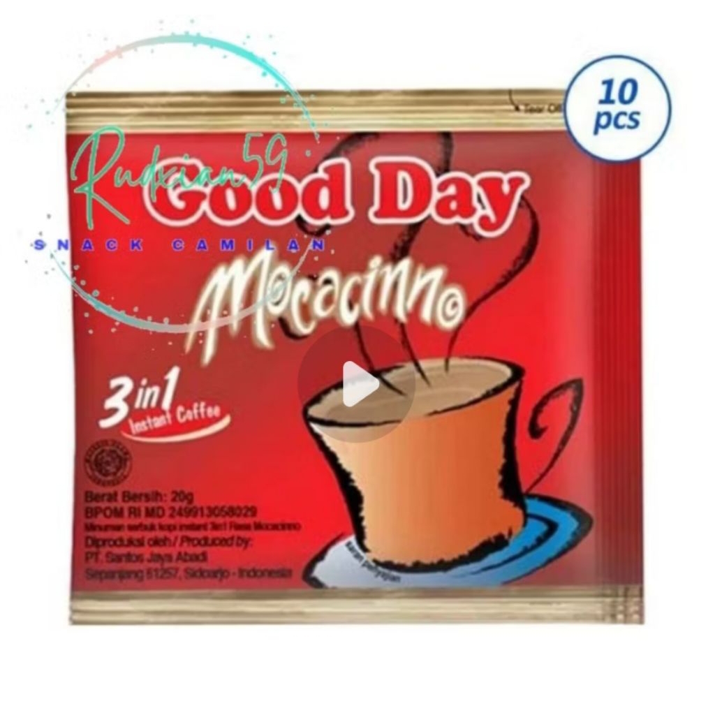 

Goodday capuccino renceng 10 bungkus