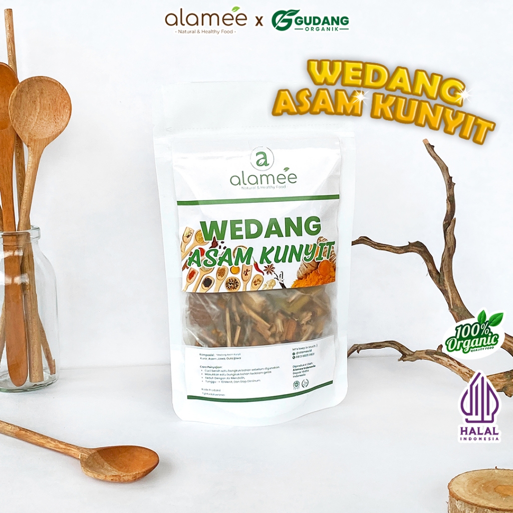 

ALAMEE wedang kunyit alami dengan rempah kaya gizi antiinflamasi hangat aromatik menyehatkan tubuh