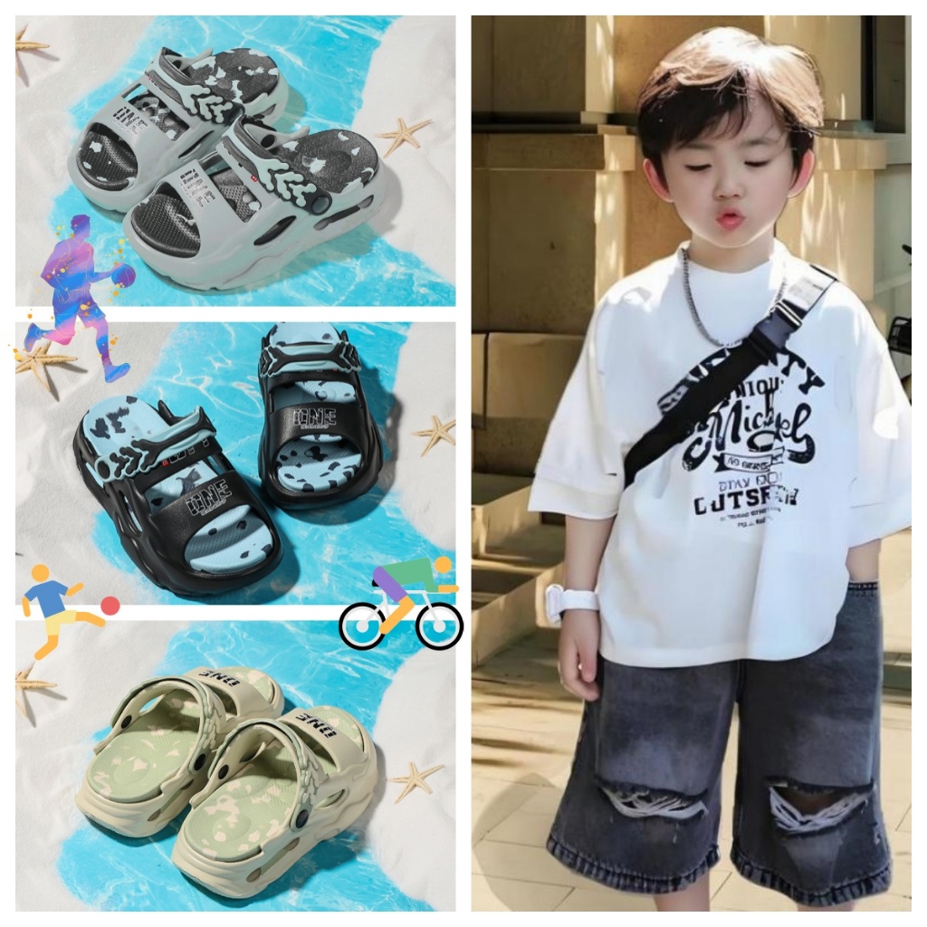 Sandal anak laki laki Sandal gunung anak laki laki Sandal anak laki laki 6-10 tahun