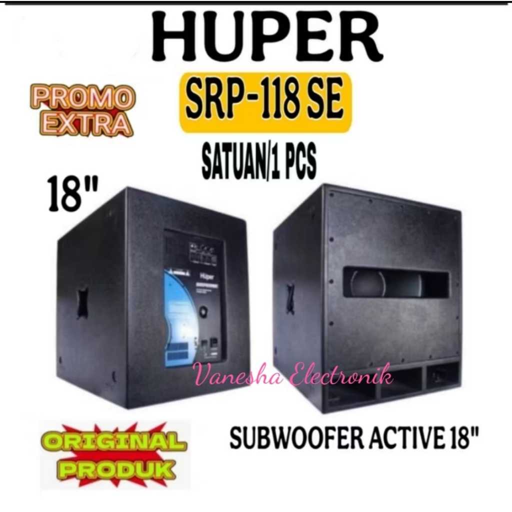 Subwoofer Active Huper 18" SRP-118 SE Original Satuan/Psc