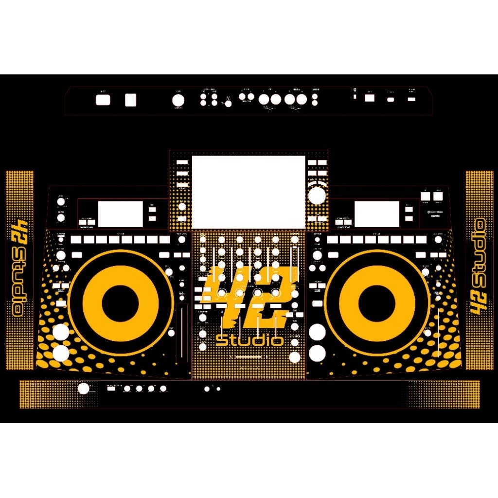 sticker pelindung alat DJ musik OPUS QUAD pioneer