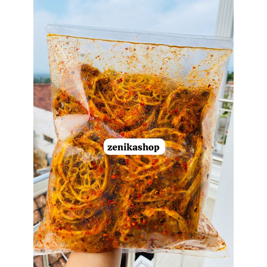 

seblak kerupuk mie/pukmi pedas daun jeruk/original daun jeruk kemasan 500gr 250gr