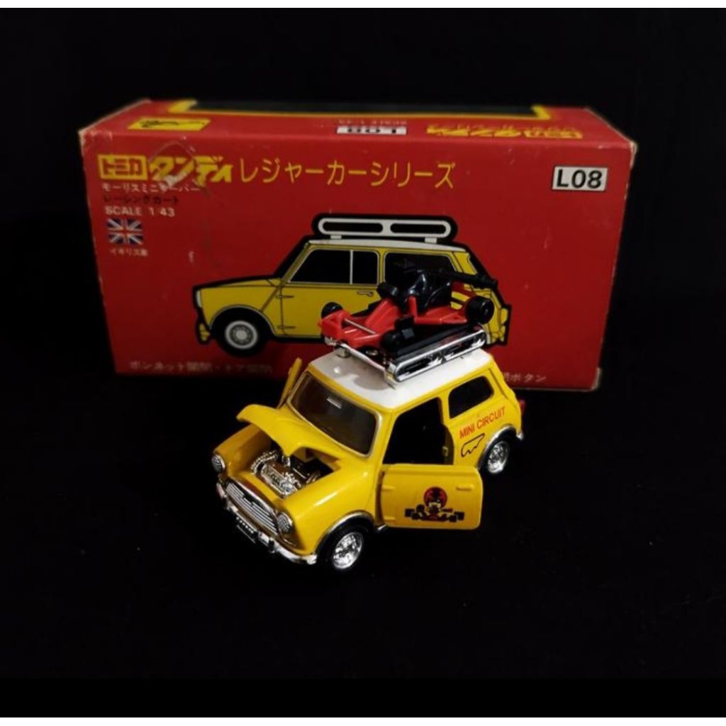 Tomica Dandy Japan L08 Morris Mini Cooper With Racing Skala 43