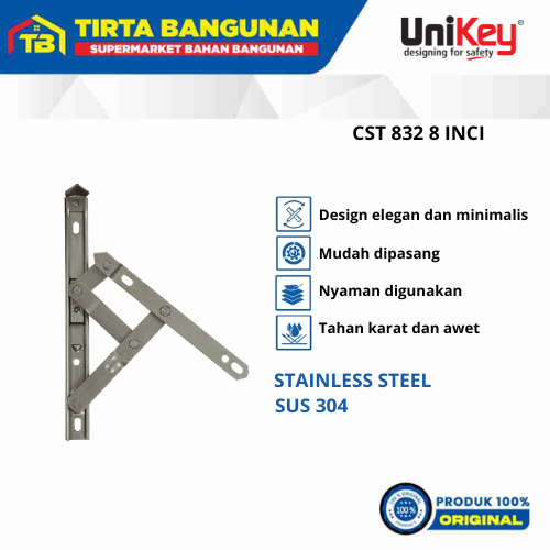 UNIKEY CASEMENT JENDELA CST832 8'' SSS