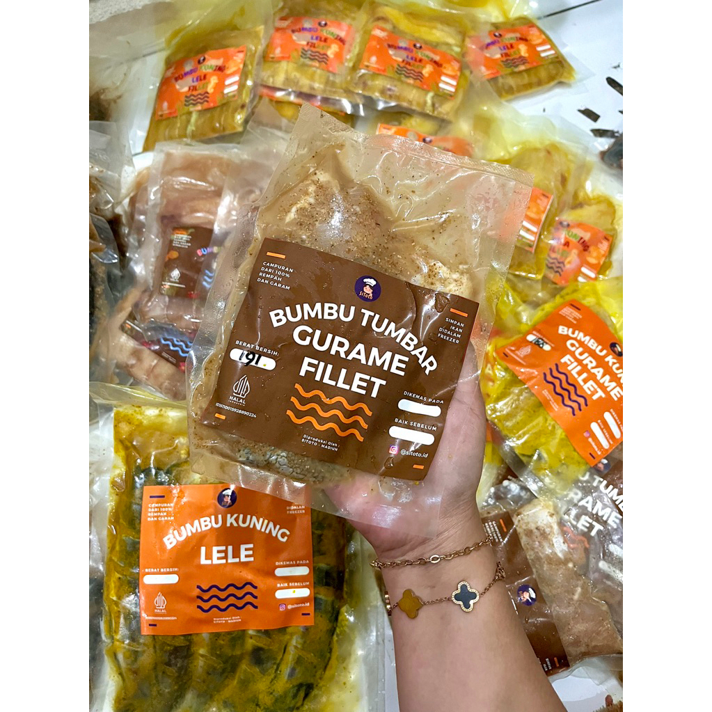 

Ikan Gurame Fillet Bumbu Ketumbar / Ikan Bumbu Marinasi / Lauk Bekal