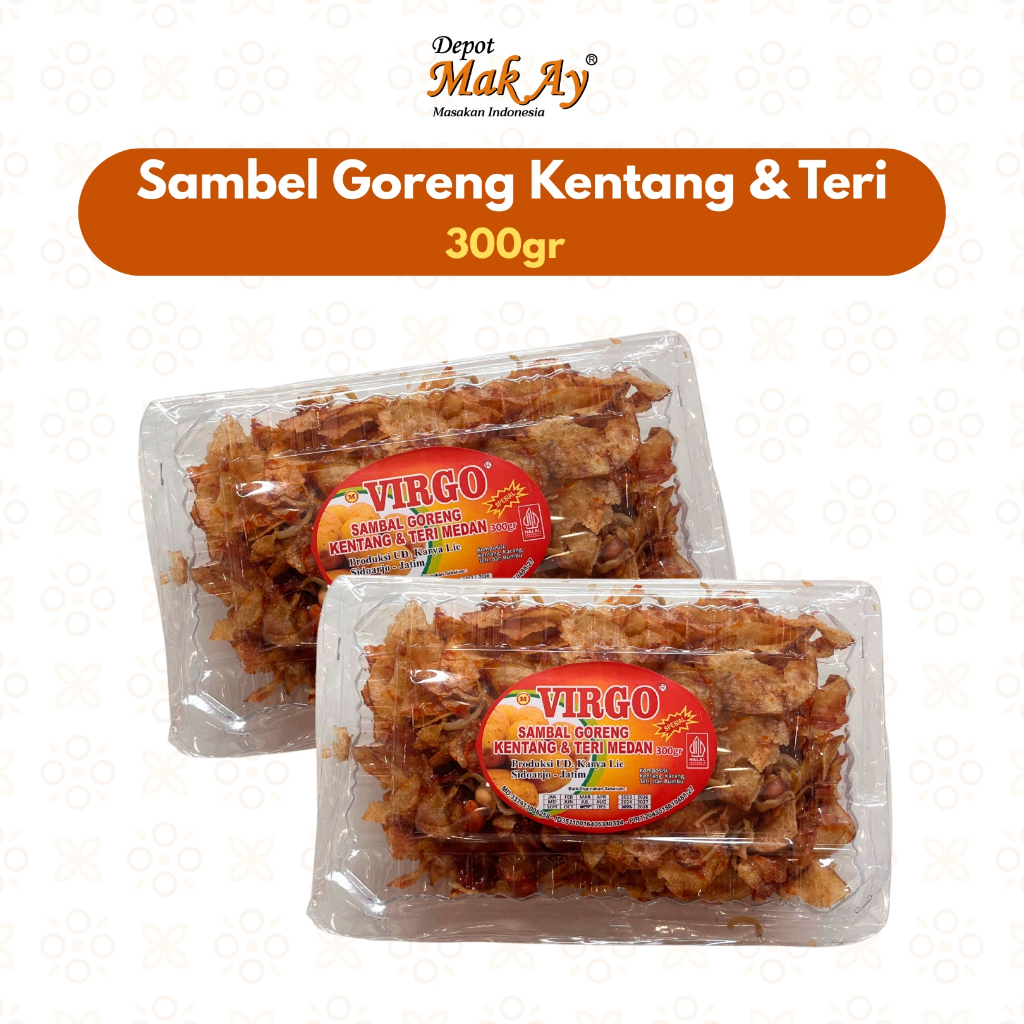 

Sambel Goreng Kentang & Teri Medan VIRGO 300gr | Camilan | Jajanan | Surabaya | Snack | Makanan | Keripik | Enak | Nyemil
